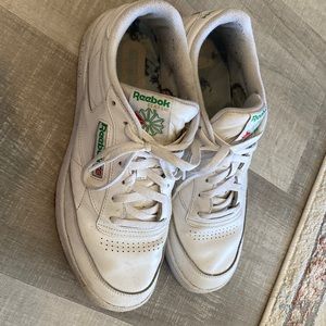 White reeboks 11.5